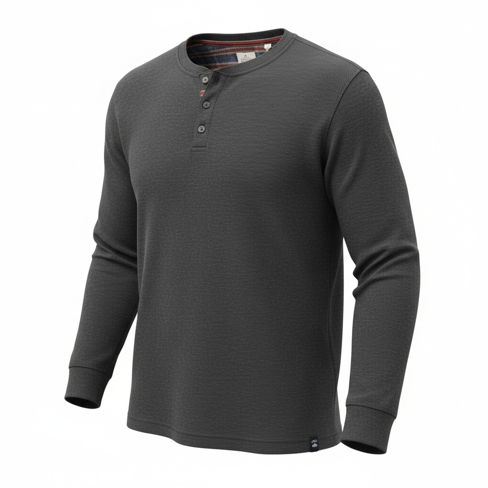 Copper & Oak -NWOT Blue Or Gray Long Sleeve Henley, Lite Weight Sweatshirt XXL